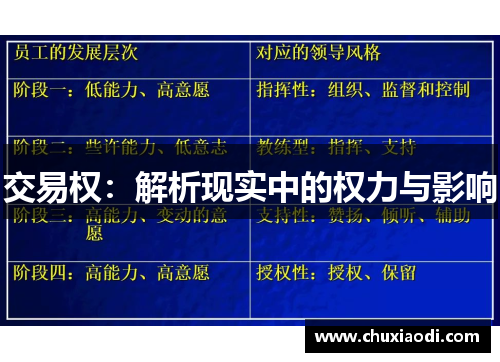 交易权：解析现实中的权力与影响